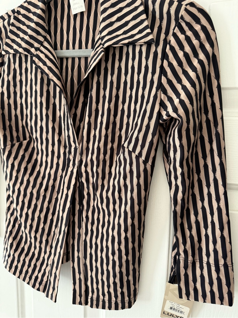 LULY K Striped Button-Down Shirt